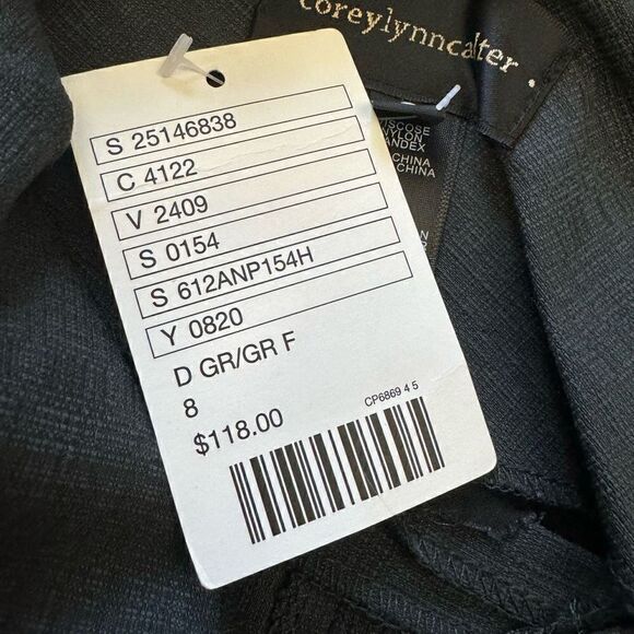 New Corey Lynn Calter Anthropologie Nella Trousers Zip Up Dress Pants Women’s 8 - Picture 6 of 10